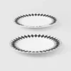 Set of Two Porcelain Dessert Plates – Checkerboard