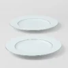 Set of Two Porcelain Dinner Plates – Celadon