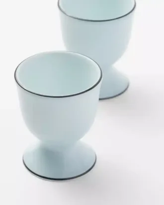Set of Two Porcelain Egg Cups – Celadon