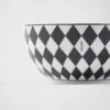 Set of Two Porcelain Rice or Cereal Bowls – Checkerboard