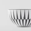 Set of Two Porcelain Rice or Cereal Bowls – Stripes