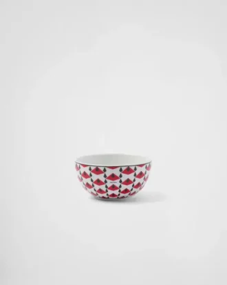 Set of Two Porcelain Rice or Cereal Bowls – Vienna Red