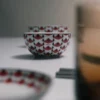 Set of Two Porcelain Rice or Cereal Bowls – Vienna Red