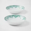 Set of Two Porcelain Sauce Bowls – Vienna Green