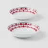 Set of Two Porcelain Sauce Bowls – Vienna Red