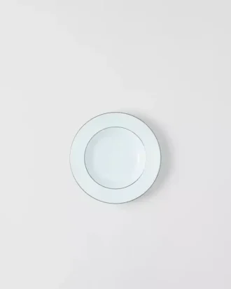 Set of Two Porcelain Soup Plates – Celadon