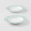 Set of Two Porcelain Soup Plates – Vienna Green