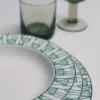 Set of Two Porcelain Soup Plates – Vienna Green