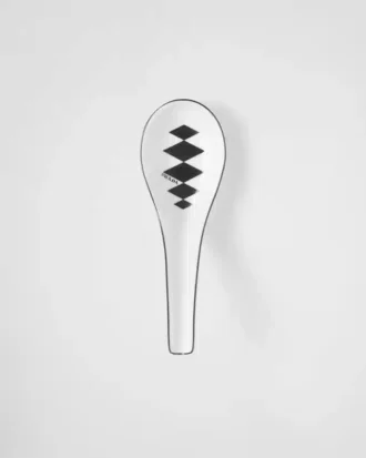 Set of Two Porcelain Spoons – Checkerboard