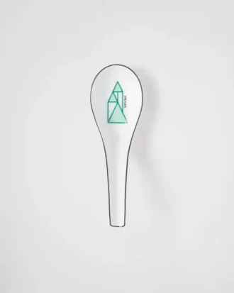 Set of Two Porcelain Spoons – Vienna Green