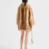 Shearling Caban Jacket