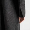 Shetland Wool Coat with Jewel Buttons
