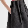 Shetland Wool Midi Skirt