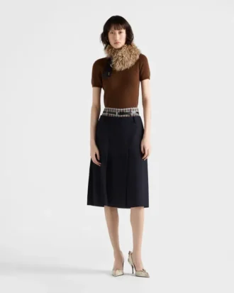 Short-Sleeved Cashmere Sweater