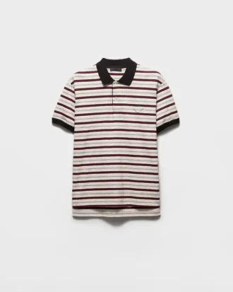 Short-Sleeved Cotton Polo Shirt
