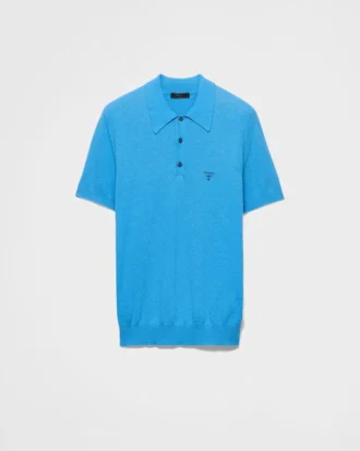 Short-Sleeved Cotton Polo Shirt