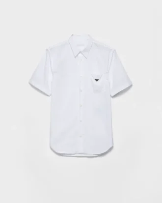 Short-Sleeved Cotton Shirt