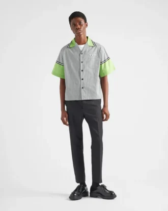 Short-Sleeved Cotton Shirt