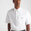 Short-Sleeved Cotton Shirt