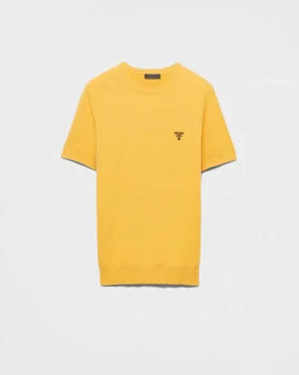 Short-Sleeved Cotton Sweater