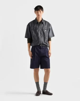 Short-Sleeved Light Re-Nylon Shirt