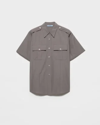 Short-Sleeved Poplin Shirt