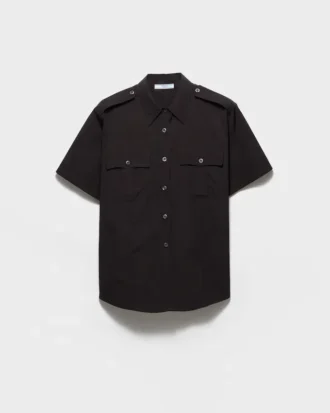 Short-Sleeved Poplin Shirt