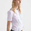 Short-Sleeved Poplin Shirt