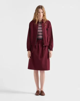 Short-Sleeved Striped Cotton Sweater