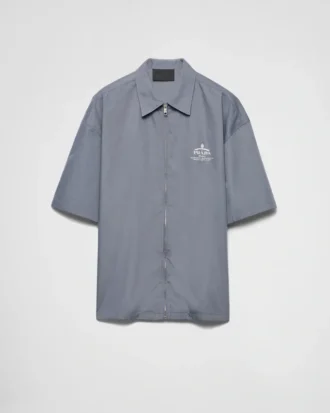 Short-Sleeved Technical Cotton Shirt