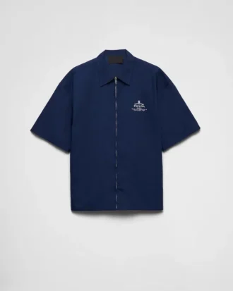 Short-Sleeved Technical Cotton Shirt