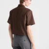 Short-Sleeved Technical Fabric Shirt