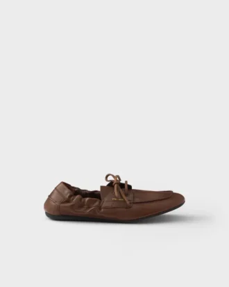 Shuffle Antiqued Leather Boat Shoes