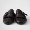 Shuffle Fringed Monk Strap Shoes