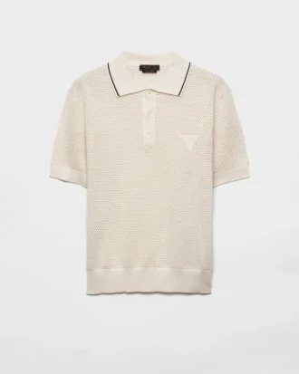 Silk and Cotton Polo Shirt