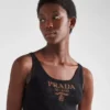Silk Tank Top with Logo