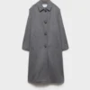 Single-Breasted Double Loden Cloth Coat