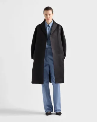 Single-Breasted Double Satin Coat