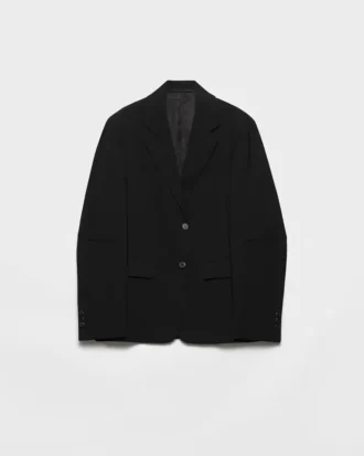 Single-Breasted Jacket in Superfine Wool