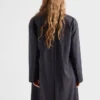 Single-Breasted Light Wool Coat