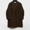 Single-Breasted Shetland Wool Coat