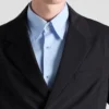 Single-Breasted Wool Blend Jacket