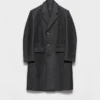 Single-Breasted Wool Coat