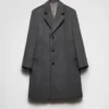 Single-Breasted Wool Coat