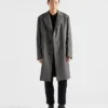 Single-Breasted Wool Coat