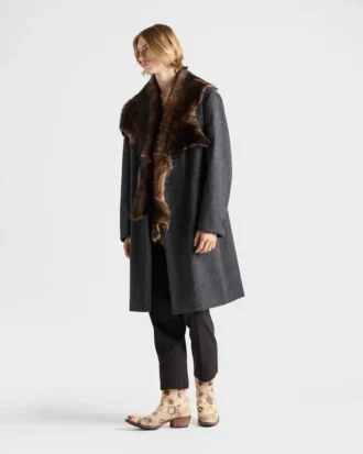 Single-Breasted Wool Coat