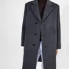 Single-Breasted Wool Coat