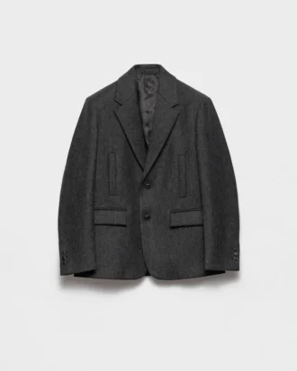 Single-Breasted Wool Jacket