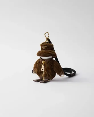 Soft Robot Corduroy Keychain Charm