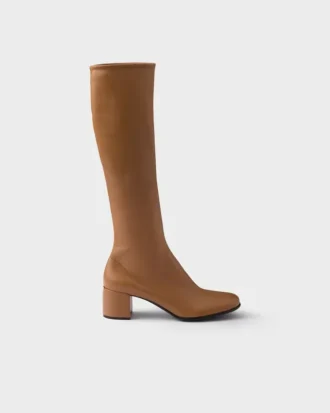 Stretch Nappa Leather Boots